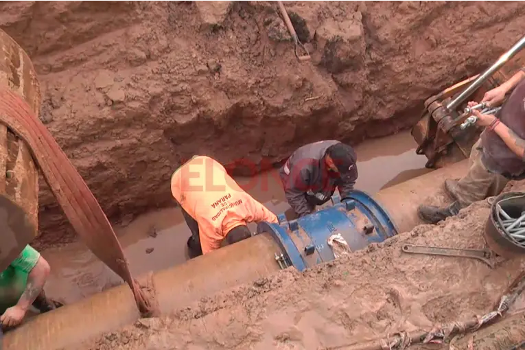 Por obras en la red de agua, el servicio se verá afectado en algunas zonas de Paraná