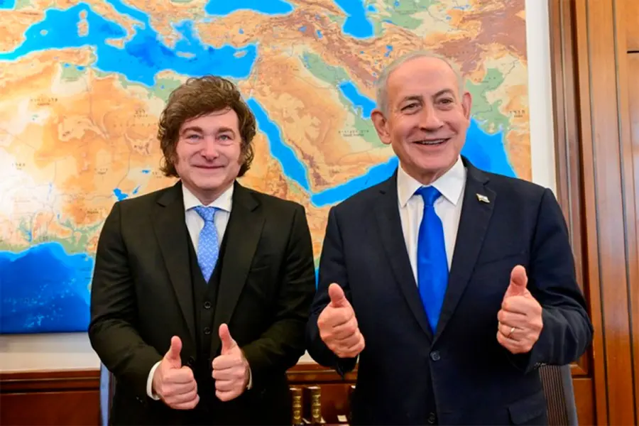 "Bienvenido a Israel, bienvenido a Jerusal&eacute;n, mi amigo, Presidente de Argentina Javier Milei", public&oacute; Netanyahu.