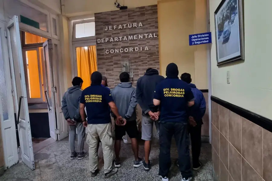 Operativos por narcomenudeo en Concordia (foto Polic&iacute;a de Entre R&iacute;os)