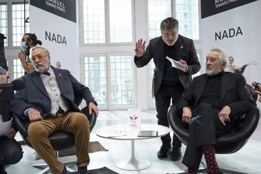 Junto al gran Robert De Niro en Nada