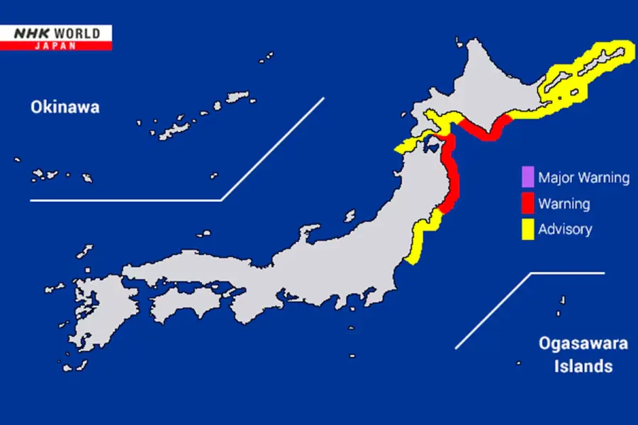 Zonas afectadas por el terremoto en Jap&oacute;n.