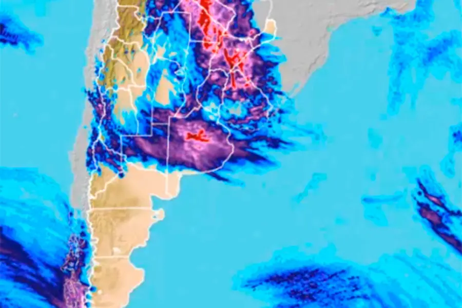 As&iacute; avanzar&aacute; el fr&iacute;o. Foto: Meteored.