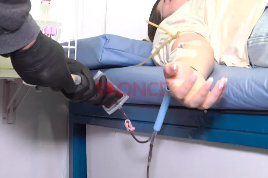 Colecta de sangre en barrio San Agust&iacute;n.