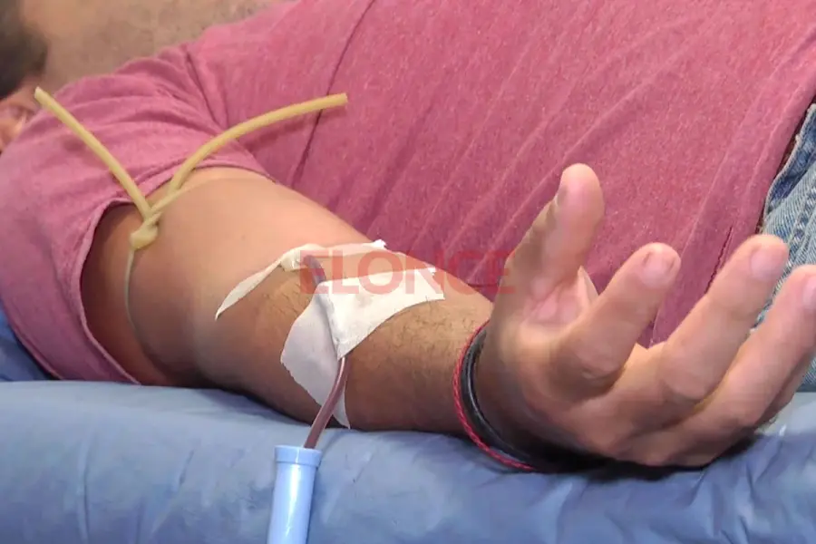 Colecta de sangre en barrio San Agust&iacute;n.