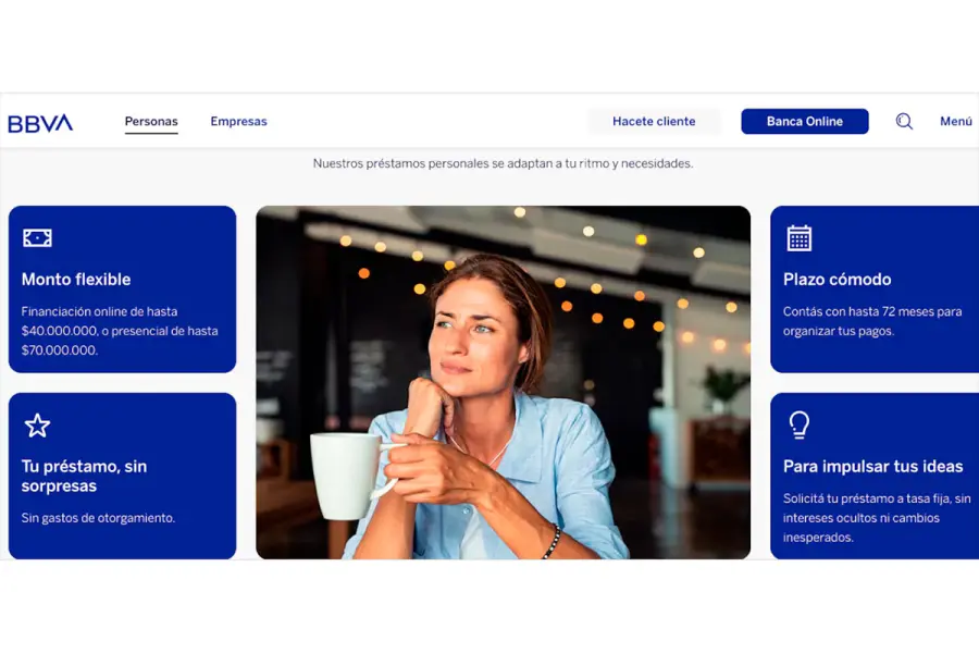De esta manera es el pr&eacute;stamo del banco BBVA (Foto: BBVA).