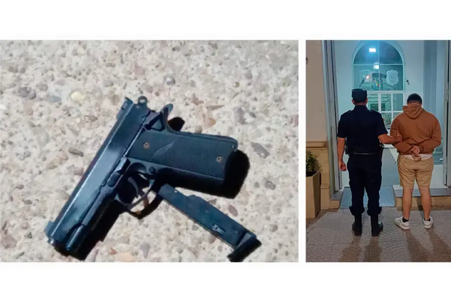 Detenido en Gualeguaych&uacute; (foto Polic&iacute;a de Entre R&iacute;os)