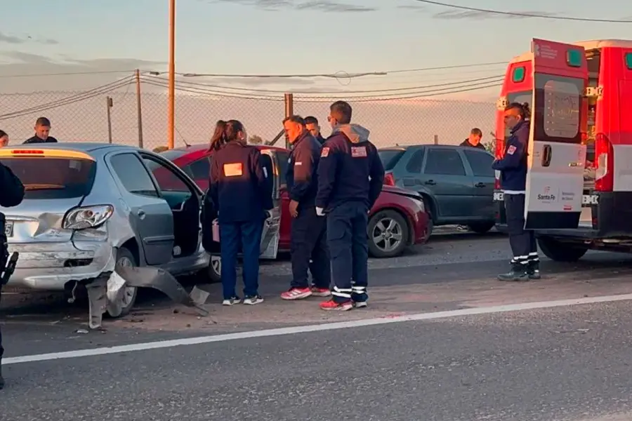 Accidente Ruta 168. Foto: Aires de Santa Fe.