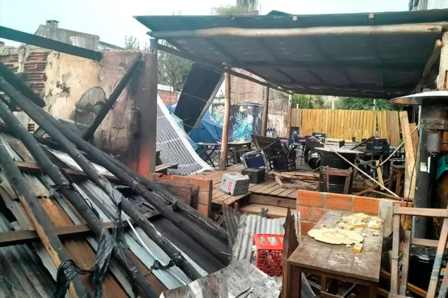 C&oacute;mo qued&oacute; el lugar de la explosi&oacute;n.