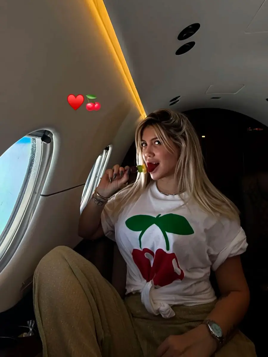 Wanda Nara habl&oacute; de sus viajes en primera.