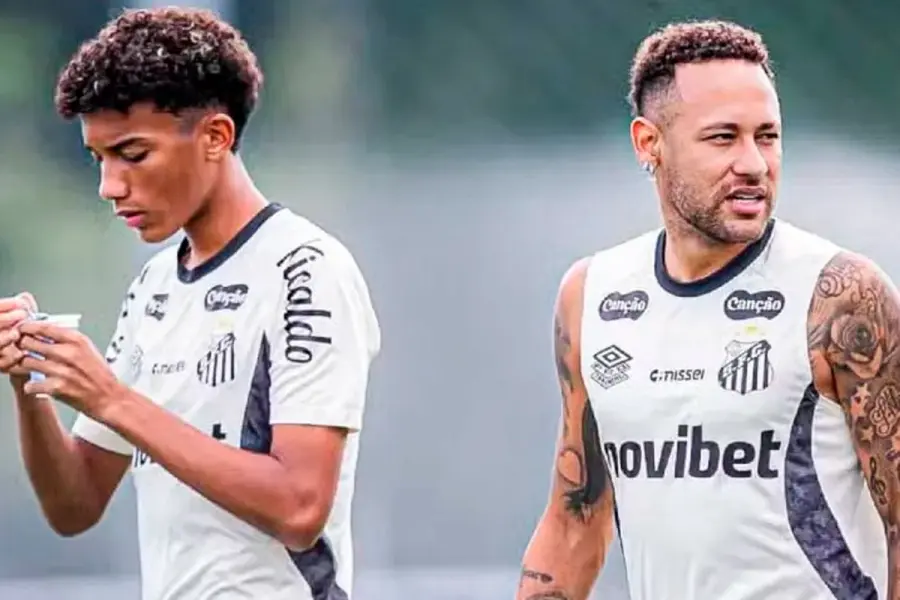 Neymar y Robinho Jr.