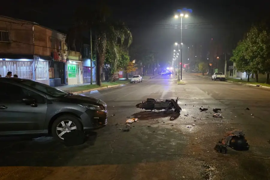 Accidente en Concordia. Foto: Concordia Policiales.