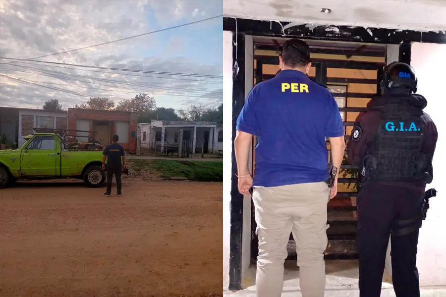 Allanamientos por estafas con cheques falsos (foto Polic&iacute;a de Entre R&iacute;os)