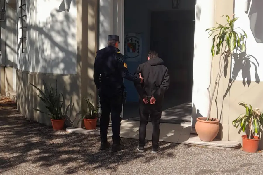 Detenido por robo de auto en Villa Elisa (foto Polic&iacute;a de Entre R&iacute;os)