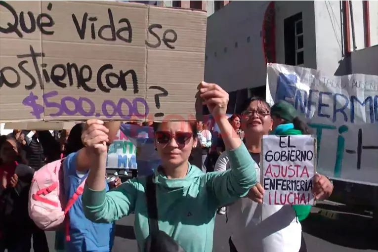 Paritaria con estatales: hubo manifestación frente a Secretaría de Trabajo antes de la reunión