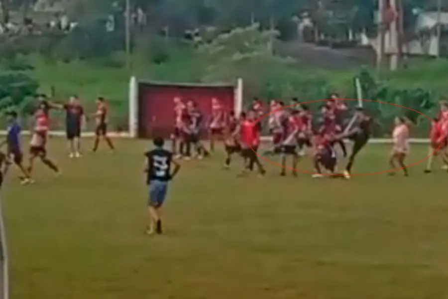 Violencia f&uacute;tbol amateur en Misiones.