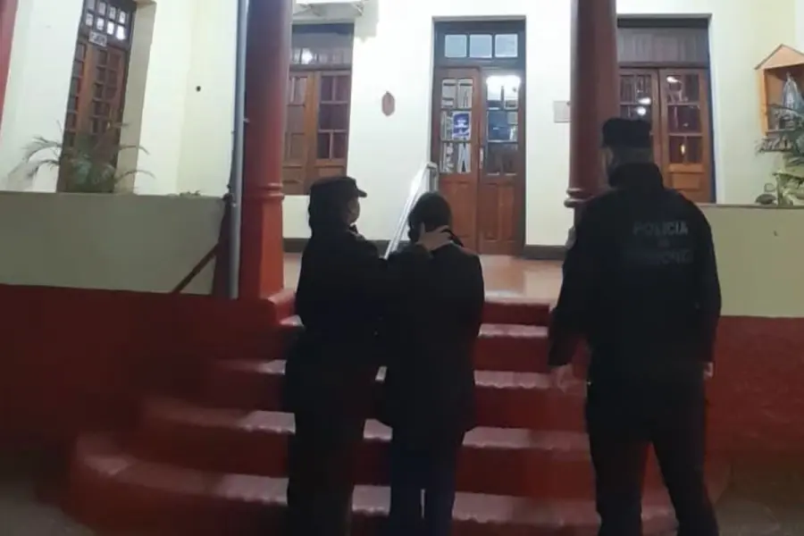 Docente detenida en Misiones.