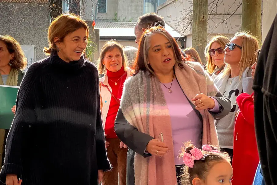 Lina Bosch, junto a la ex titular del CGE y actual legisladora nacional, Alicia Fregonese