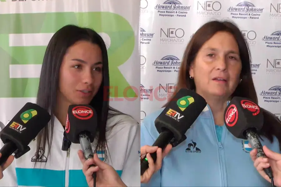 Sira Mac&iacute;as y Florencia Gugliada (foto Elonce)