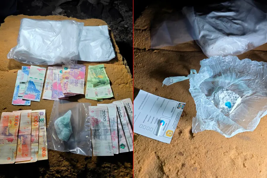 Operativo antidrogas en barrio de Concordia (foto Policía de Entre Ríos)