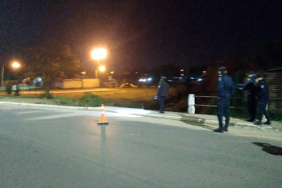 Siniestro vial en la madrugada en Concordia (foto Polic&iacute;a de Entre R&iacute;os)