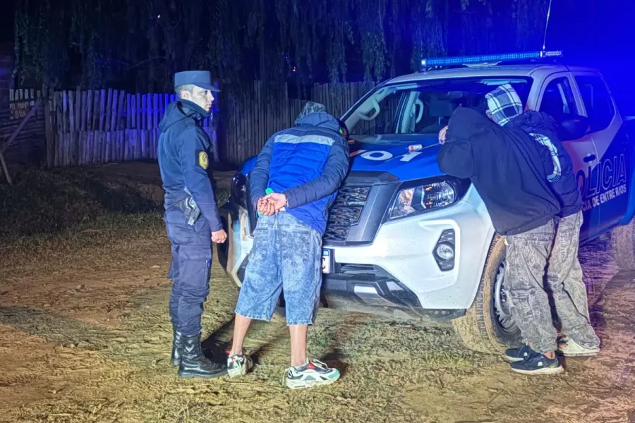 Detenidos en Concordia.