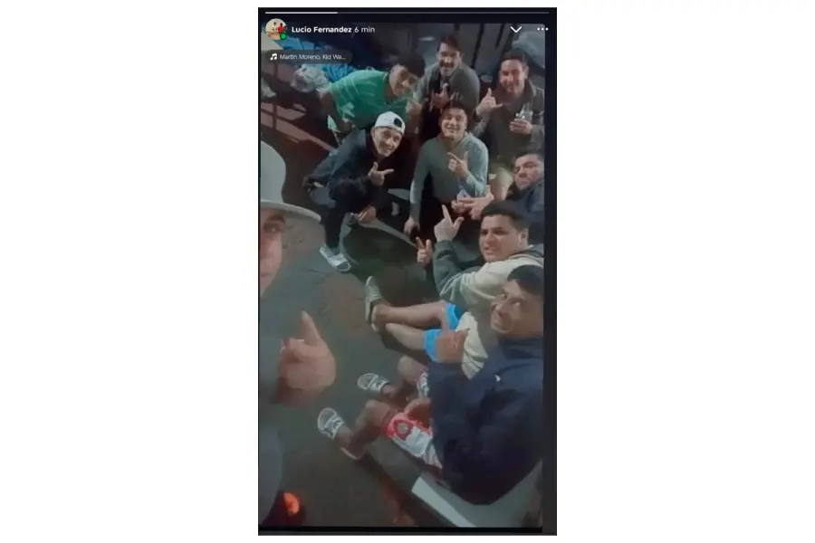 Presos subieron fotos a las redes desde la c&aacute;rcel (fuente Concordia Policiales)