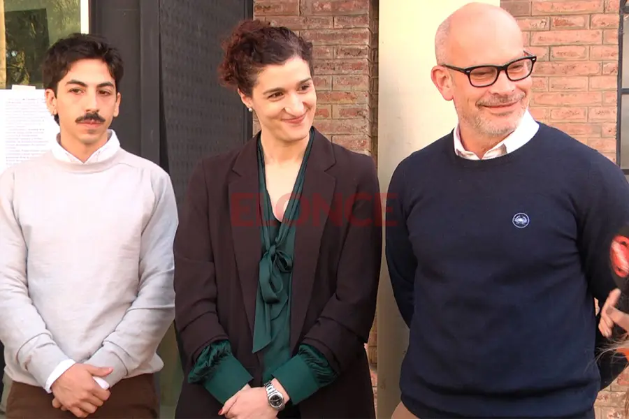 Eduardo Quiroga, Celeste Fern&aacute;ndez y Diego V&eacute;lez.