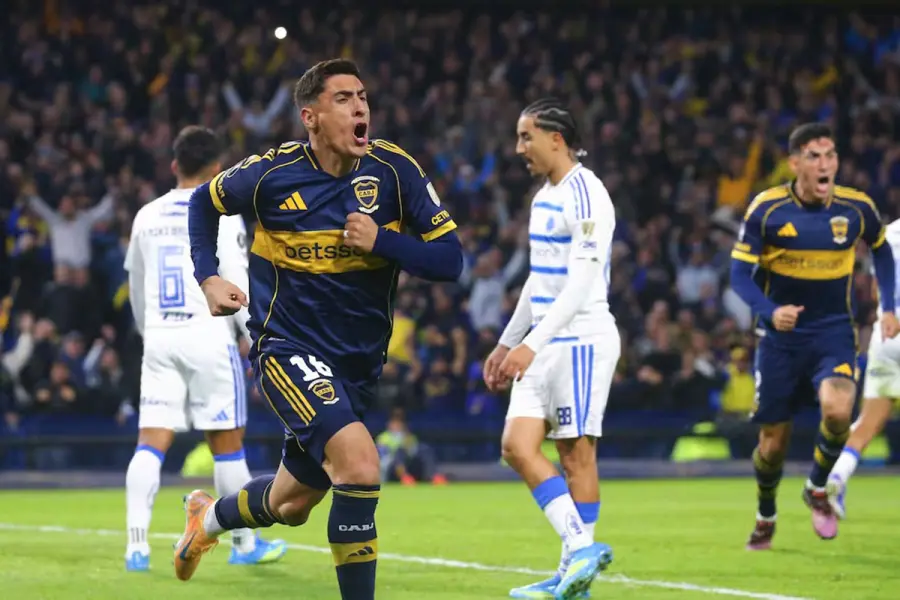 Merentiel anot&oacute; el tanto de Boca. Foto: La Naci&oacute;n.