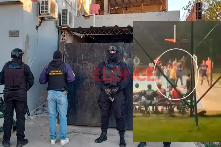 Detuvieron al posible autor de los disparos durante un partido de fútbol en Parque Gazzano