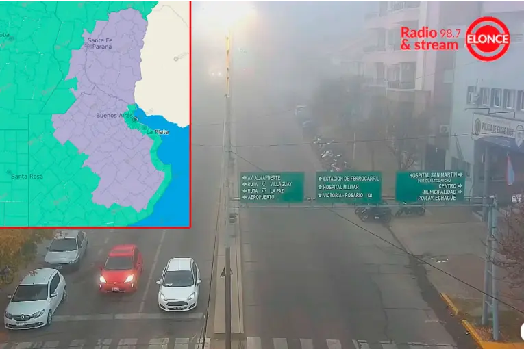 Emitieron alerta violeta por bancos de niebla en Entre Ríos: la diferencia entre niebla y neblina