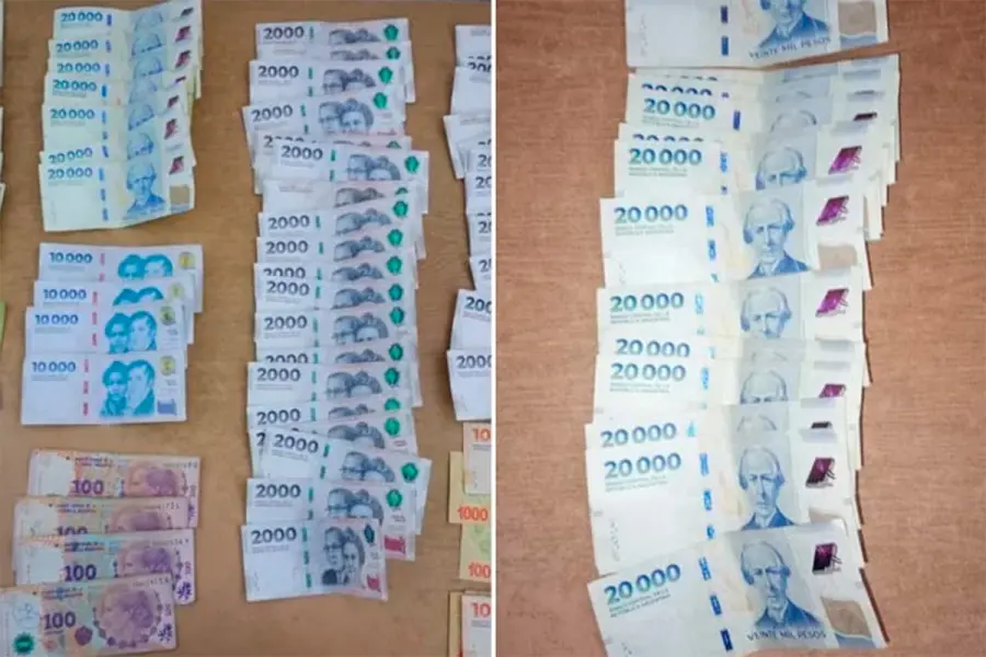 Desbarataron banda que pagaba con billetes falsos en Crespo (foto FM Estación Plus)