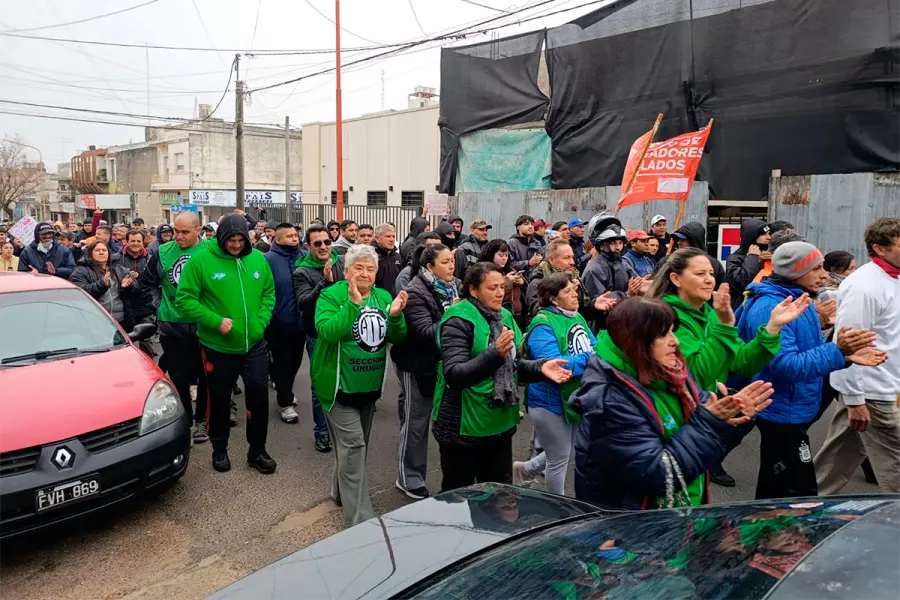 <i>Protesta en Concepci&oacute;n del Uruguay (foto Fabio Moscatelli)</i>