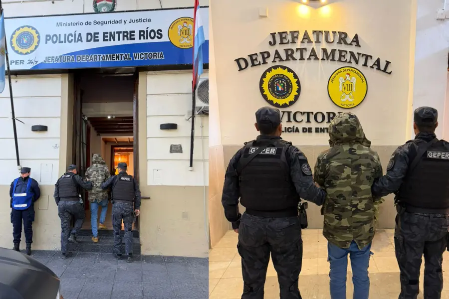 Pr&oacute;fugo detenido en Victoria.