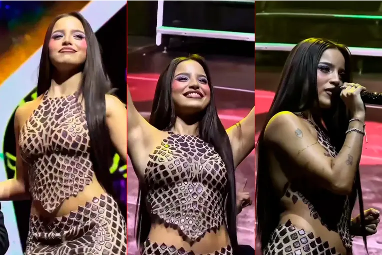 Emilia Mernes brilló junto a Los Ángeles Azules y fue ovacionada en el Movistar Arena