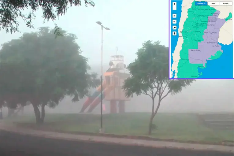 Alerta violeta por niebla para Entre Ríos y otras ocho provincias: las zonas afectadas