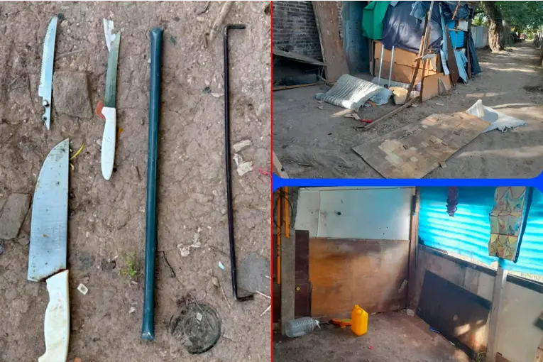 Seis detenidos tras gresca por robo y daños: intentaron apuñalar a un policía en Paraná