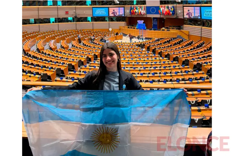 Hay mucho potencial entre los jóvenes: estudiante entrerriana representó al país ante instituciones de la Unión Europea