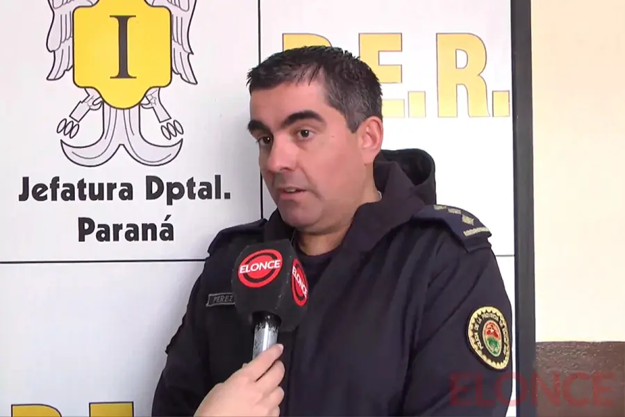 Jorge P&eacute;rez, jefe de Operaciones de la Jefatura Departamental Paran&aacute; (foto Elonce)