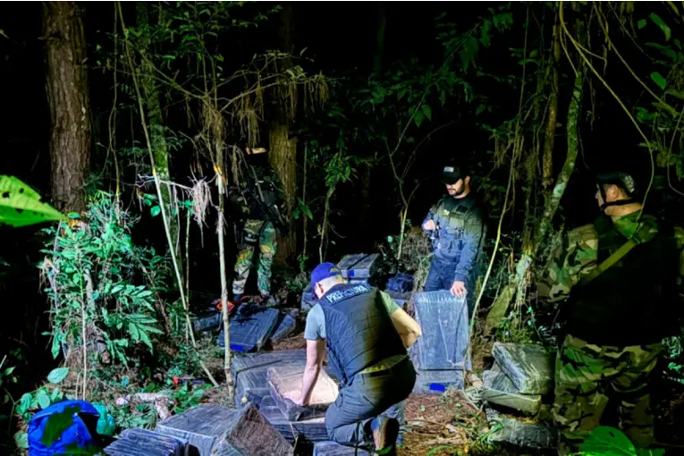 Detectaron movimientos sospechosos cerca del río Paraná y secuestraron más de 600 kilos de droga