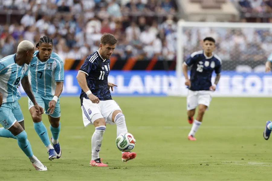 Giovani Lo Celso tuvo un gran partido. Foto: X oficial de Argentina.