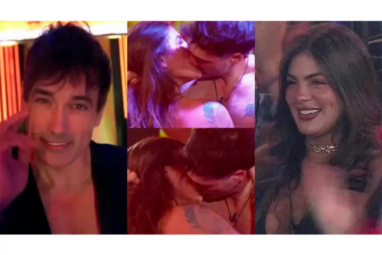 Luana y JC protagonizaron un apasionado beso durante la fiesta de Gran Hermano