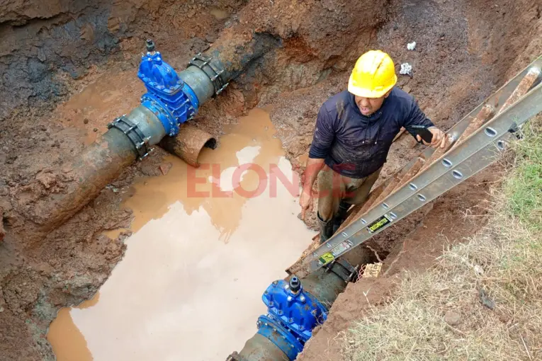 Finalizaron los trabajos de mantenimiento de la red de agua potable en Concordia