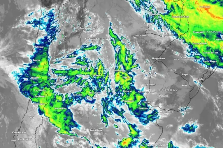 Anuncian lluvias y un fuerte descenso de temperatura para el fin de semana en Entre Ríos