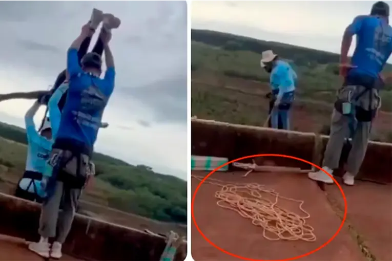 Brasil: Murió una joven tras ser lanzada al vacío sin cuerda de seguridad