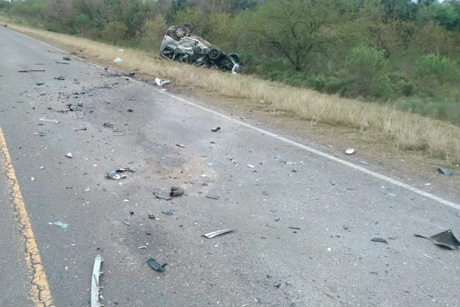 Tragedia vial en Ruta 12 (foto Policía de Entre Ríos)