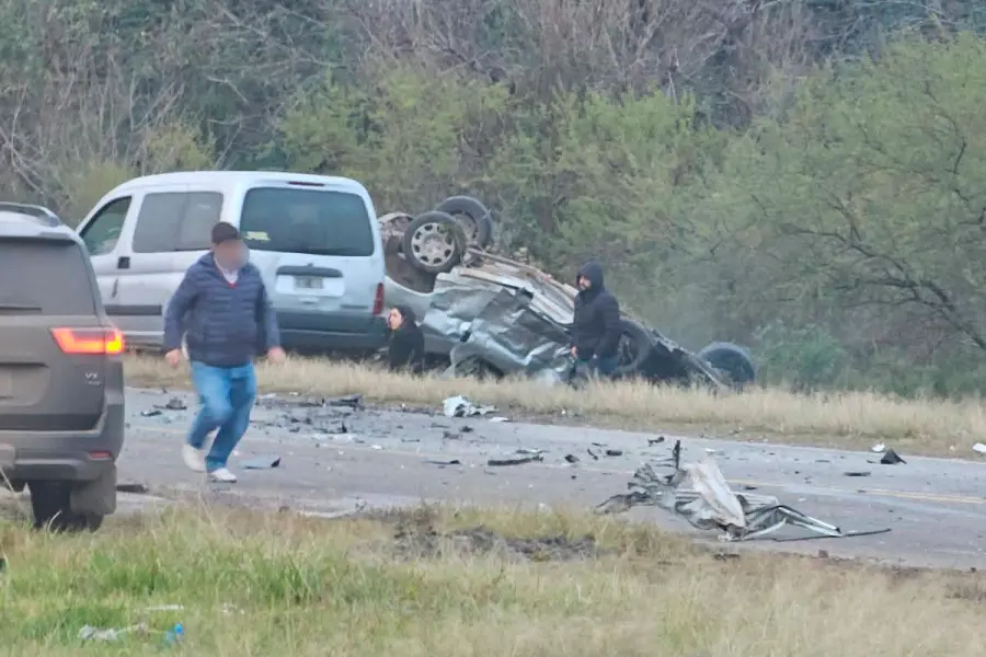 Tragedia vial en Ruta 12 (foto La Sexta)