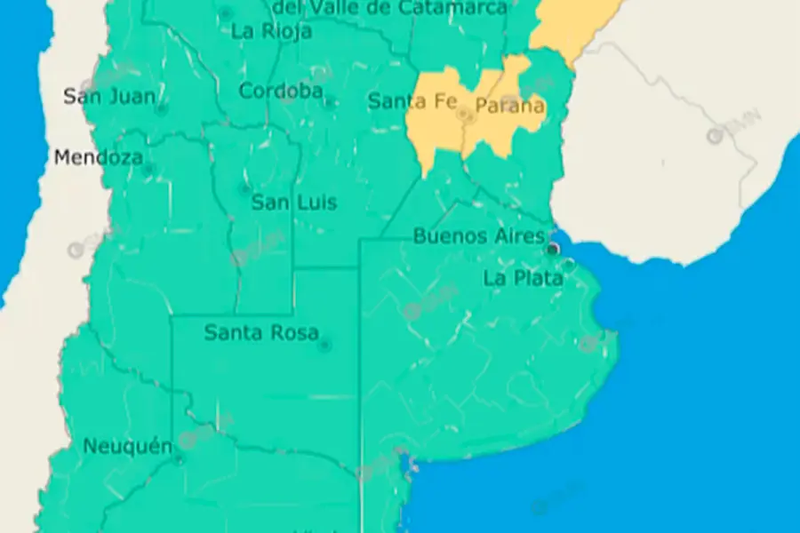 La zona afectada por el fr&iacute;o.