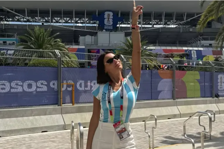 Pampita se robó todas las miradas en Miami antes del debut de la Selección Argentina