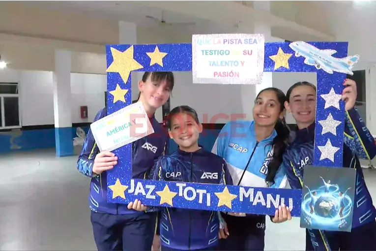 Patinadoras de Echagüe representarán a Argentina en el Panamericano de Buenos Aires