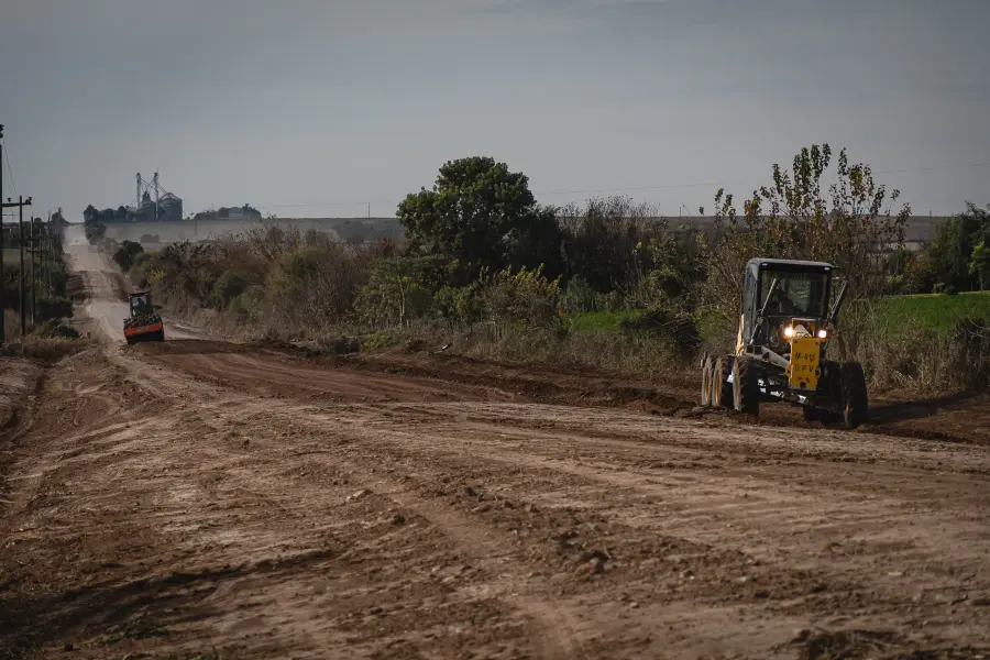 Obras viales en Entre R&iacute;os.